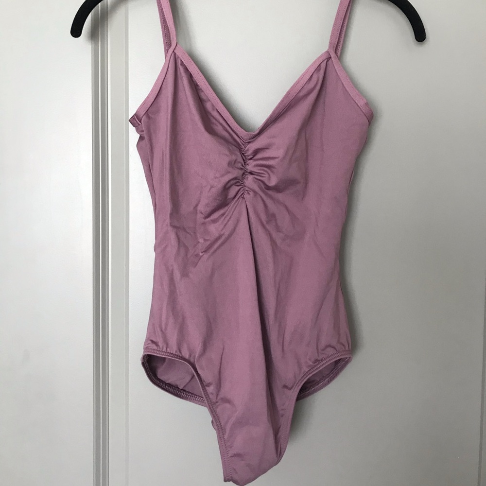 Motionwear mauve camisole leotard